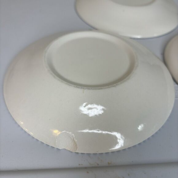 Vintage Currier & Ives Royal China “Steamboat” 6” Saucer Plate Set 3 Blue/White - Picture 4 of 6